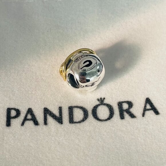 Pandora Green Bay Packers Charm Football Helmet Charm Pendant - Picture 2 of 4